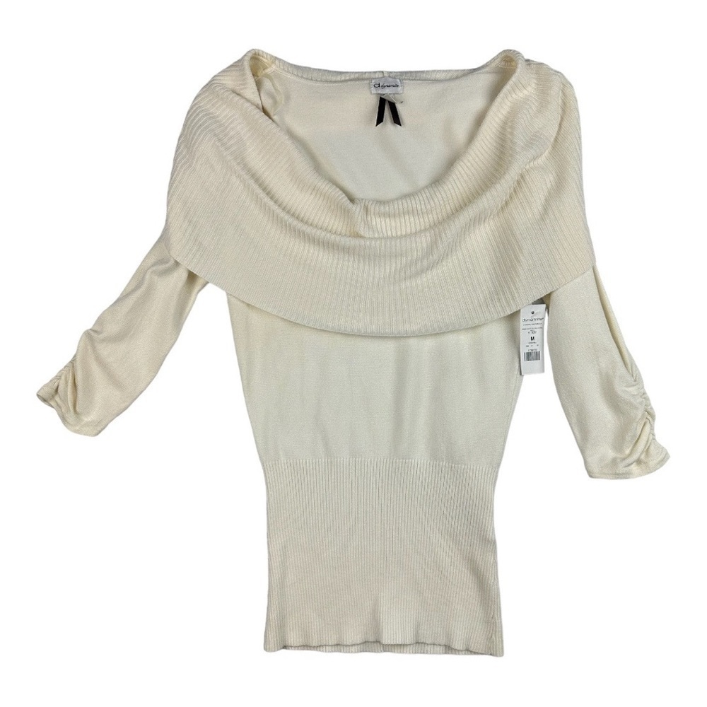 Dynamite Boat Neck Sweater Ivory Size M